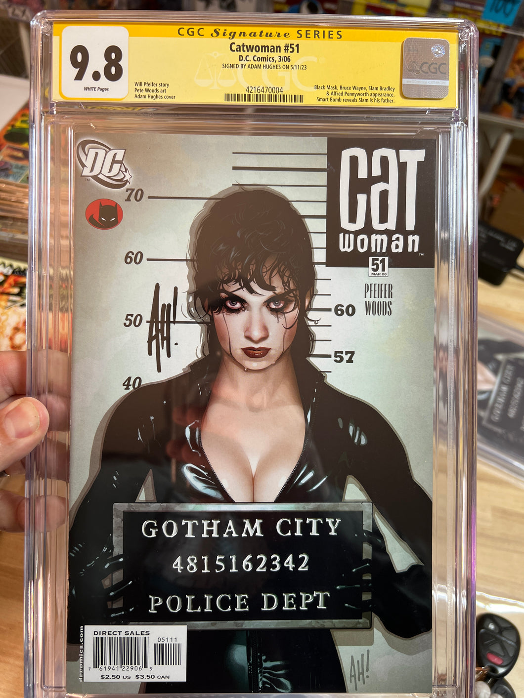 Catwoman #51 CGC 9.8 Signature Series Adam Hughes