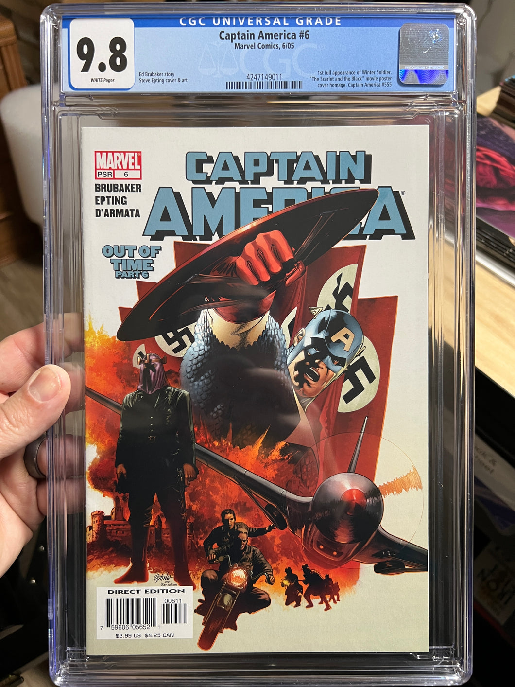 Captain America #6 CGC 9.8 - 1st full appearance Winter Soldier